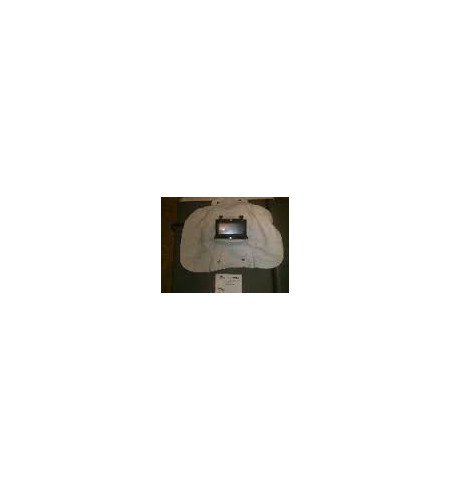 PANTALLA CABEZA CUERO VISOR ABATIBLE